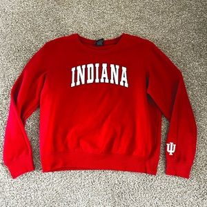 Women's Colosseum Crimson Indiana Hoosiers Campanile Pullover Sweatshirt